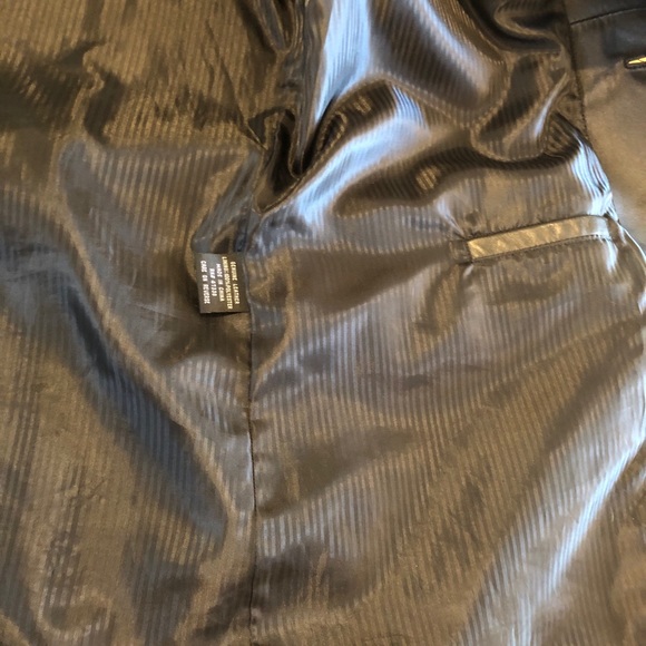 Men City Jones New York Black Leather Jacket - Picture 13 of 16